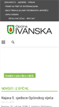 Mobile Screenshot of ivanska.hr